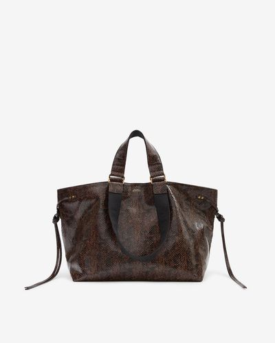 Wardy Tasche Aus Leder Mit Python-effekt - Isabel Marant - Modalova