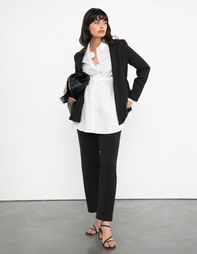 Tapered Black Maternity Trousers - Seraphine - Modalova