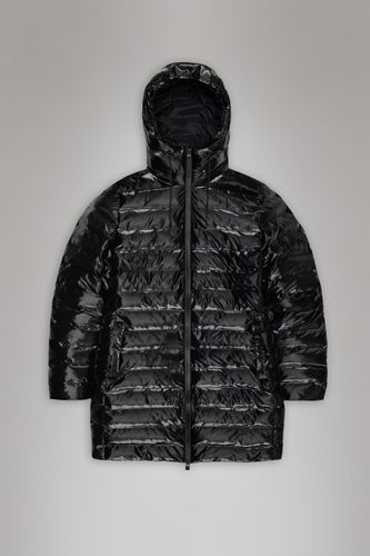 Lohja Long Puffer Curve Jacket - Rains - Modalova