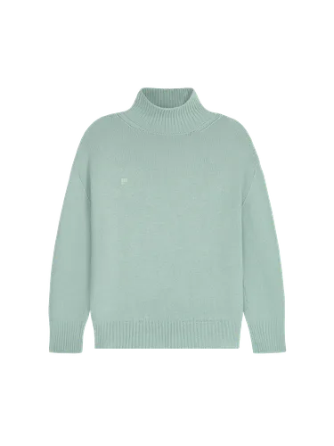 Mens Recycled Cashmere Hoodie—black - PANGAIA - Modalova