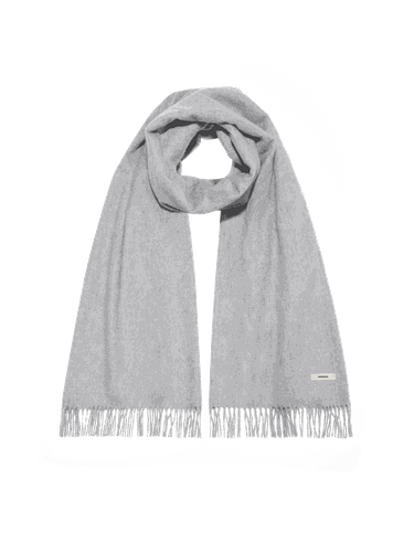 Cashmere Plain Stole—grey marl - PANGAIA - Modalova