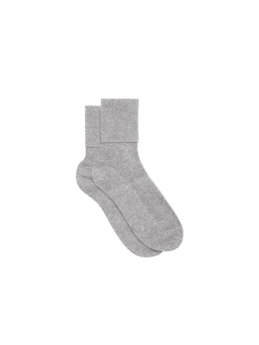 Cashmere Ribbed Ankle Socks— marl - PANGAIA - Modalova