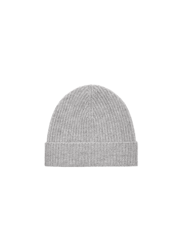 Cashmere Ribbed Beanie—grey marl - PANGAIA - Modalova