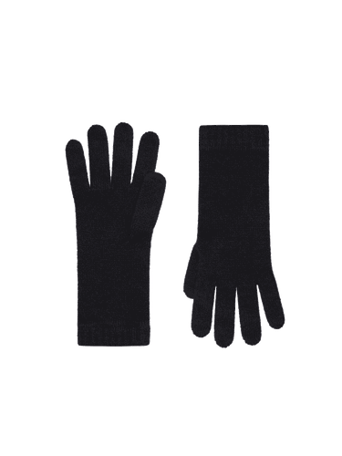 Cashmere Short Cuff Gloves—black - PANGAIA - Modalova