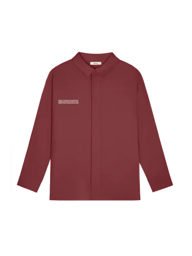 Womens DNA Linen Collared Long Sleeve Shirt - PANGAIA - Modalova