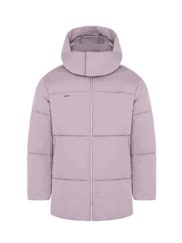 Mens DNA Flower-Warmth Long Puffer—raisin - PANGAIA - Modalova