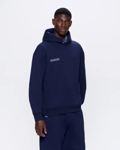 Mens DNA Hoodie—navy - PANGAIA - Modalova
