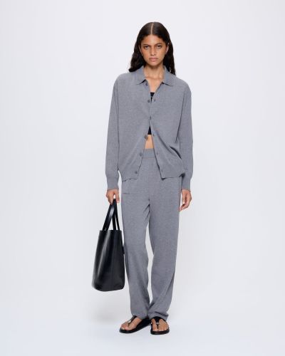 Mens DNA Knitted Track Pants—black - PANGAIA - Modalova