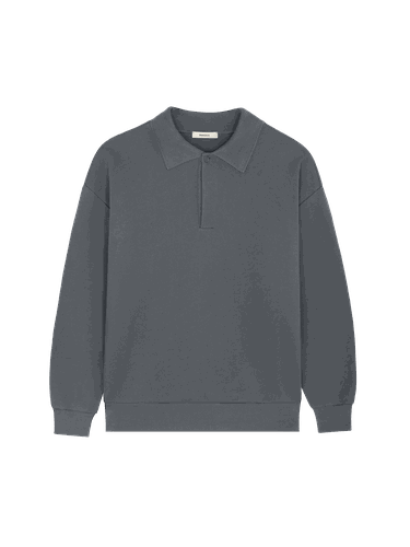 Mens DNA Heavyweight Polo Sweatshirt—atmosphere - PANGAIA - Modalova