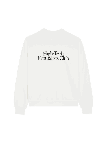 Womens High-Tech Naturalists Club Sweatshirt—off-white - PANGAIA - Modalova