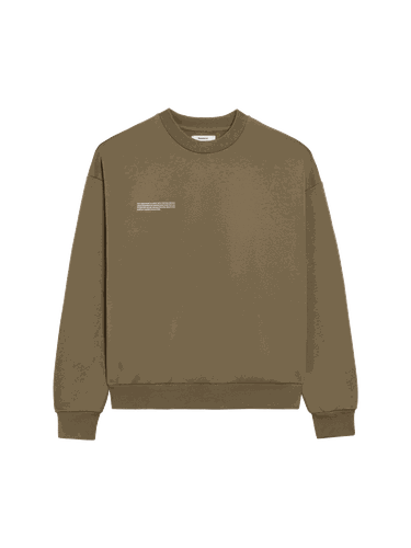 Mens In Conversion Cotton Sweatshirt—carbon brown - PANGAIA - Modalova