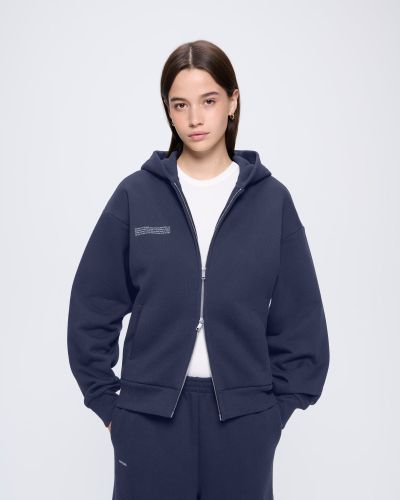 Womens 365 Heavyweight Two-Way Zip-Through Hoodie - PANGAIA - Modalova