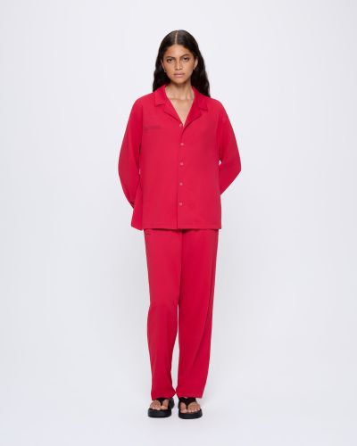 Womens 365 Lightweight Long Pyjama Set —goji - PANGAIA - Modalova