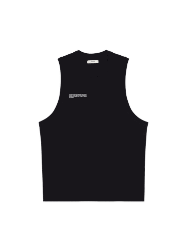 Men's Cotton Tank Top—black - PANGAIA - Modalova