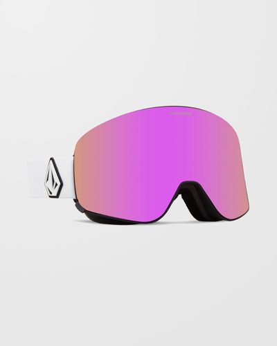 Women's Odyssey Matte White Goggle (+Bonus Lens - Yellow) - Volcom - Modalova