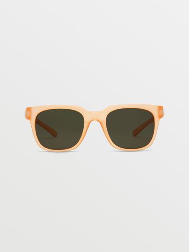 Men's Morph Matte Amber Sunglasses (Green Gray Lens) - Volcom - Modalova
