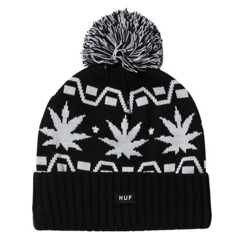 Huf Apres Cuff Pom Beanie - Black - Huf - Modalova