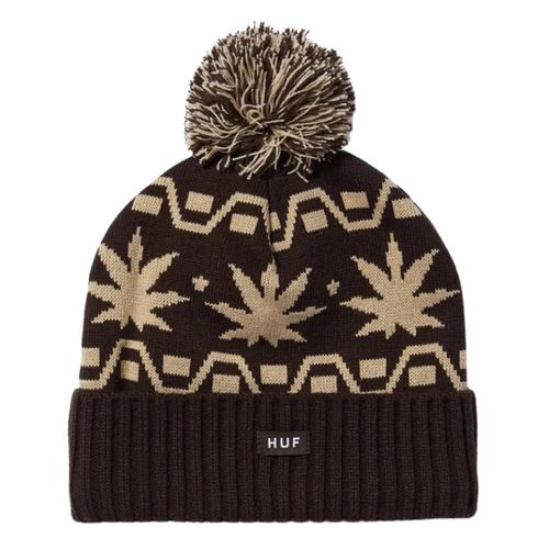 Huf Apres Cuff Pom Beanie - Brown - Huf - Modalova