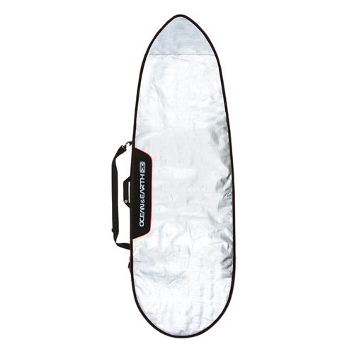 Apos;0 Barry Basic Fish Surfboard Cover - Silver/Red - Ocean and Earth - Modalova