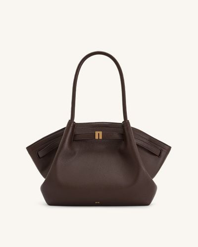 Hana Medium Tote Bag - Dark Brown - JW PEI - Modalova