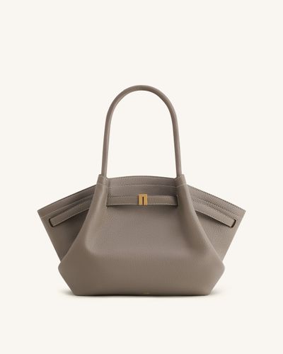 Hana Medium Tote Bag - Taupe - JW PEI - Modalova