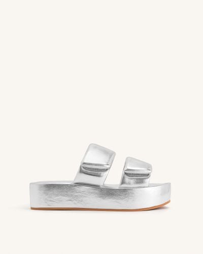 Lexi Metallic Sandal - Silver - JW PEI - Modalova