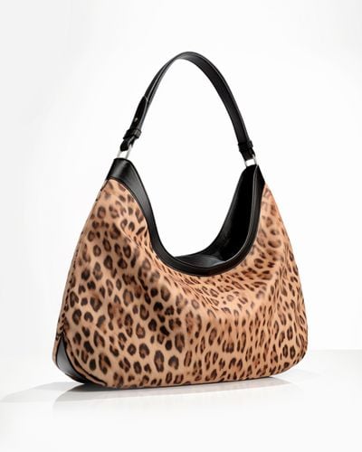 Lucy Leopard Print Hobo Bag - Multicolor - JW PEI - Modalova