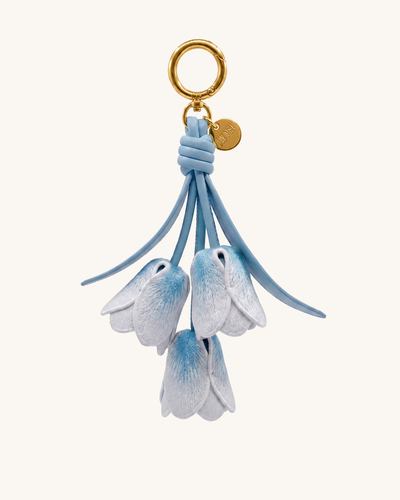 D Embroidered Tulip Bag Charm - Light Gradient Blue - JW PEI - Modalova