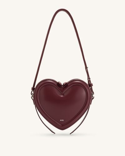 Arlene Heart Shaped Bag - Claret - JW PEI - Modalova