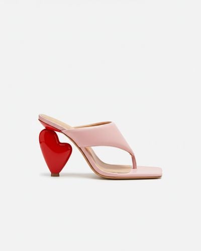 Adeline Heart Heel Mules - Pink/Red - JW PEI - Modalova