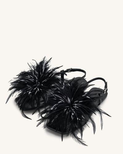 Fluffy Flats Sandals - Black - JW PEI - Modalova