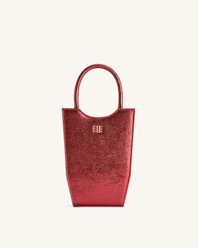 FEI Metallic Phone Bag - Red Ochre Lizard - JW PEI - Modalova