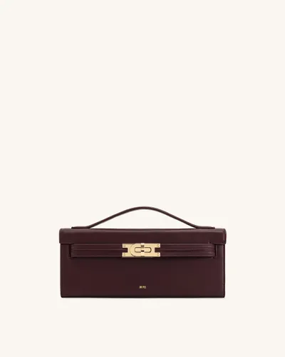 Bria Structured Top Handle Bag - Deep Burgundy - JW PEI - Modalova