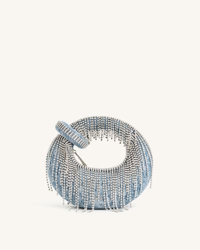 Tessa Metallic Pleating Shoulder Bag - Silver - JW PEI - Modalova