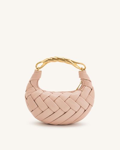 Orla Weave Handbag - Pink Beige - JW PEI - Modalova