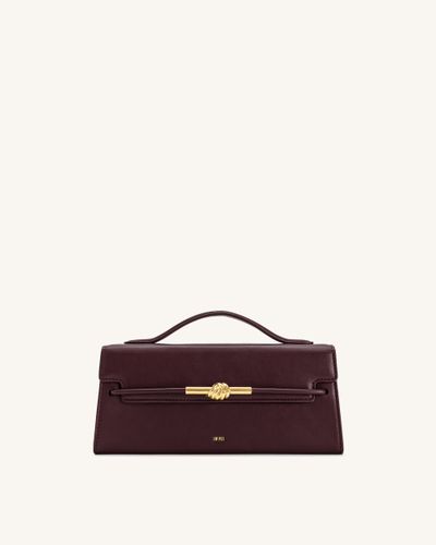 Lena Metal Rope Knot Top Handle Bag - Deep Claret - JW PEI - Modalova