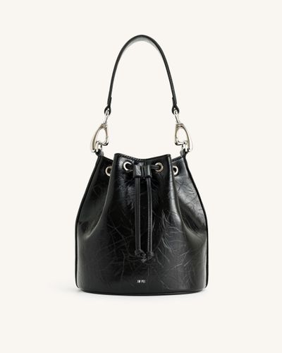 Yulia Crushed Bucket Bag - Black - JW PEI - Modalova