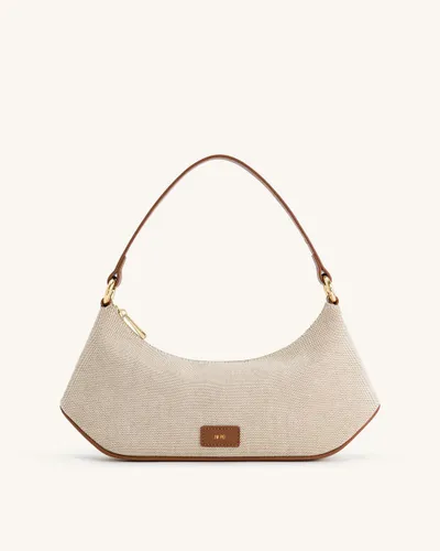 Lily Shoulder Bag - Brown Canvas - JW PEI - Modalova