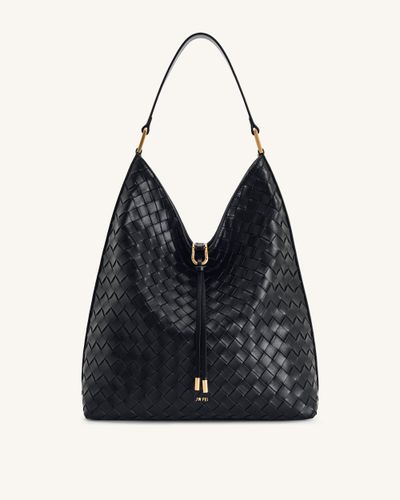 Aria Woven Texture Shoulder Bag - Black - JW PEI - Modalova