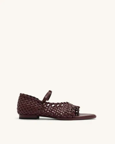 Jocelyn Weave Strap Flip-flops - Black - JW PEI - Modalova
