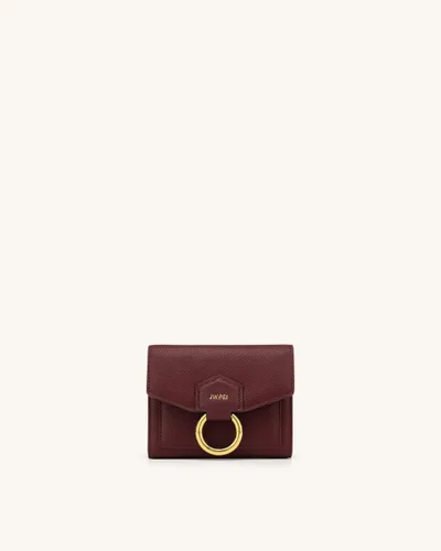 Stella Wallet - Burgundy Grained Vegan Leather - JW PEI - Modalova