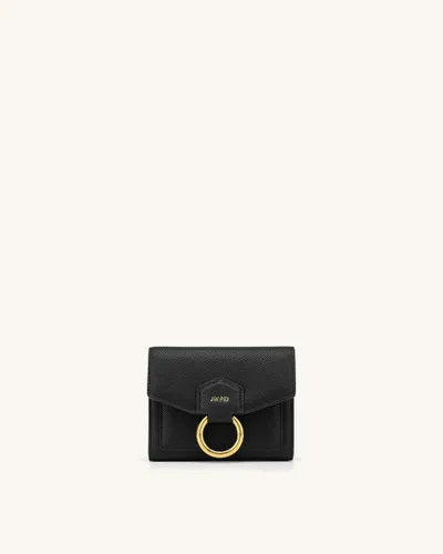 Stella Wallet - Black Grained Vegan Leather - JW PEI - Modalova