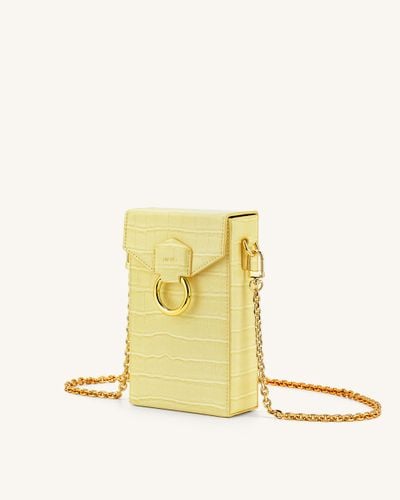 Lola Gradient Chain Phone Case - Light Yellow Croc - JW PEI - Modalova