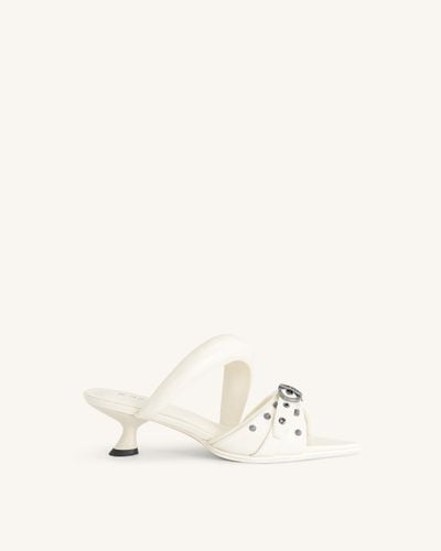 Sara Studded Mule - White - JW PEI - Modalova