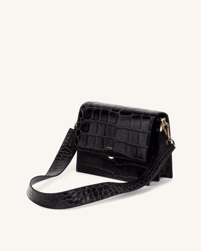 Mini Flap Crossbody - Black Croc - JW PEI - Modalova