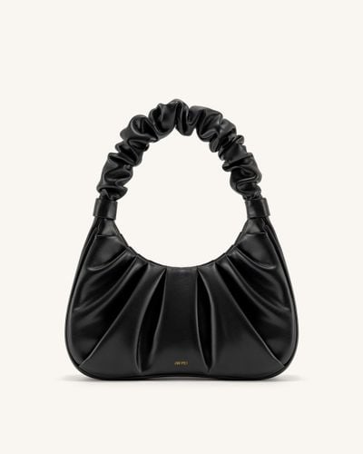 Gabbi Ruched Hobo Handbag - Black - JW PEI - Modalova