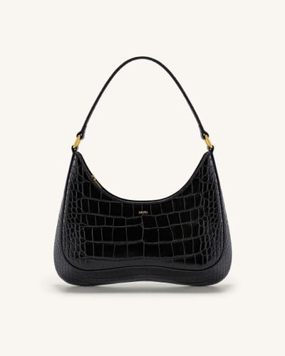 Ruby Shoulder Bag - Black Croc - JW PEI - Modalova