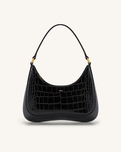 Ruby Shoulder Bag - Black Croc - JW PEI - Modalova