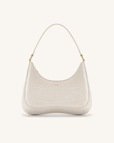 Ruby Shoulder Bag - White Croc - JW PEI - Modalova