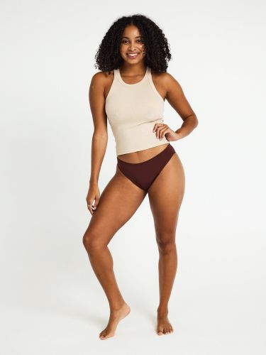 Au Naturel Seamfree Bikini Moderate-Heavy Cocao - Modibodi - Modalova